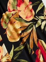 Pantalon tropical à jambe large enfiler