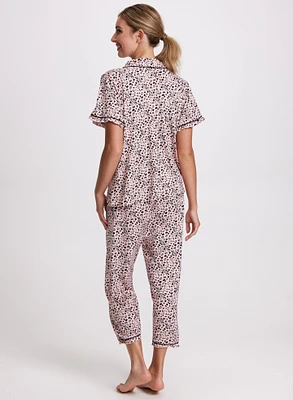 Heart Print Pyjama Set