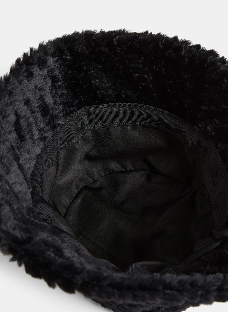 Faux-Fur Bucket Hat