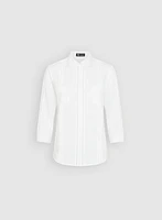 Blouse en mélange de coton et lin