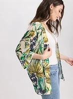 Blouse tropicale ouverte