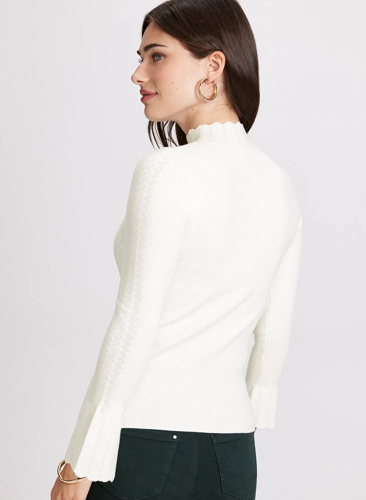 Bell Sleeve Knit Sweater