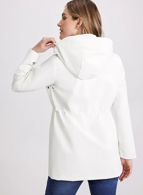 Removable Hood Rain Coat