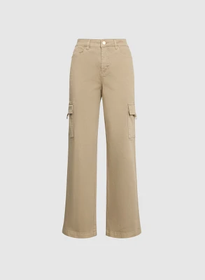 Wide-Leg Cargo Pants