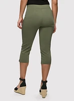 Straight Leg Pull-On Capris