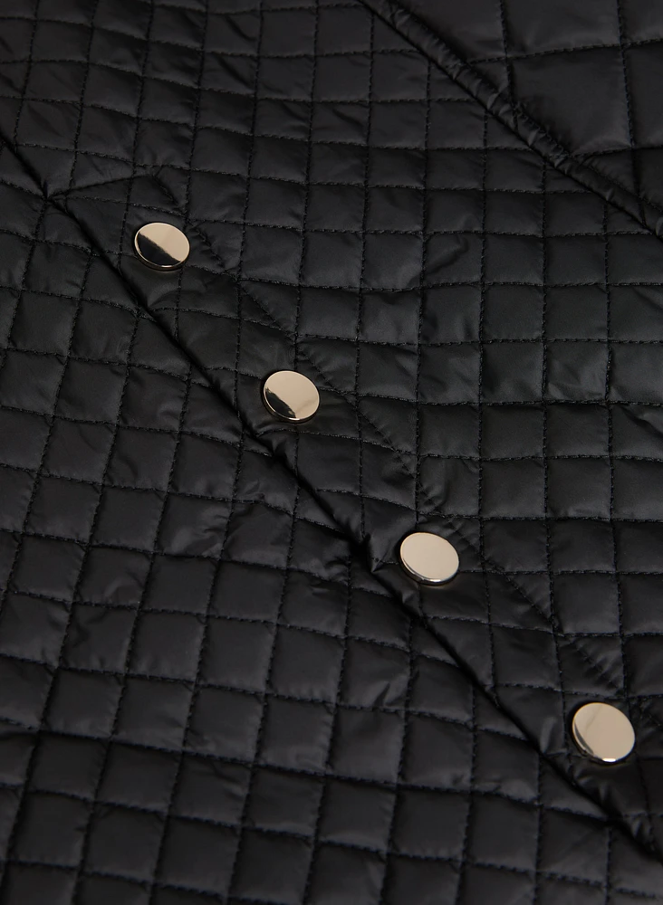 Diamond Quilted Puffer Coat