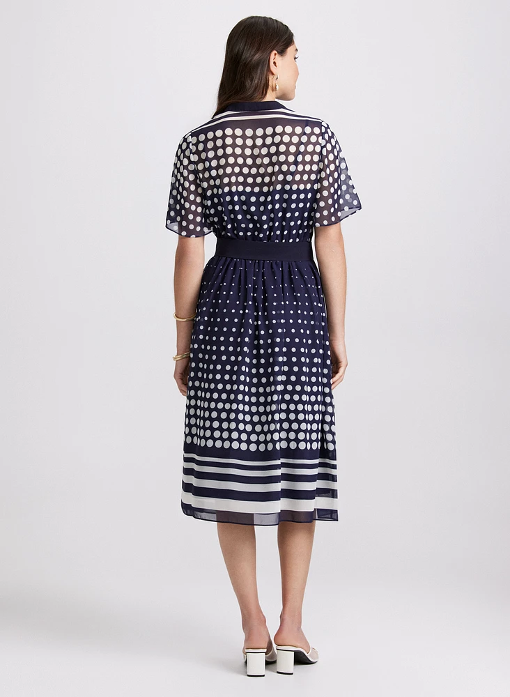 Gradient Polka Dot Dress