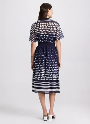 Gradient Polka Dot Dress