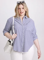 Joseph Ribkoff - Striped Button-Down Blouse