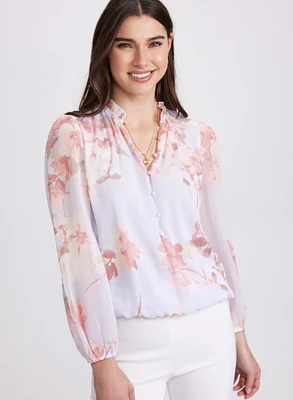 Blouse à motif floral