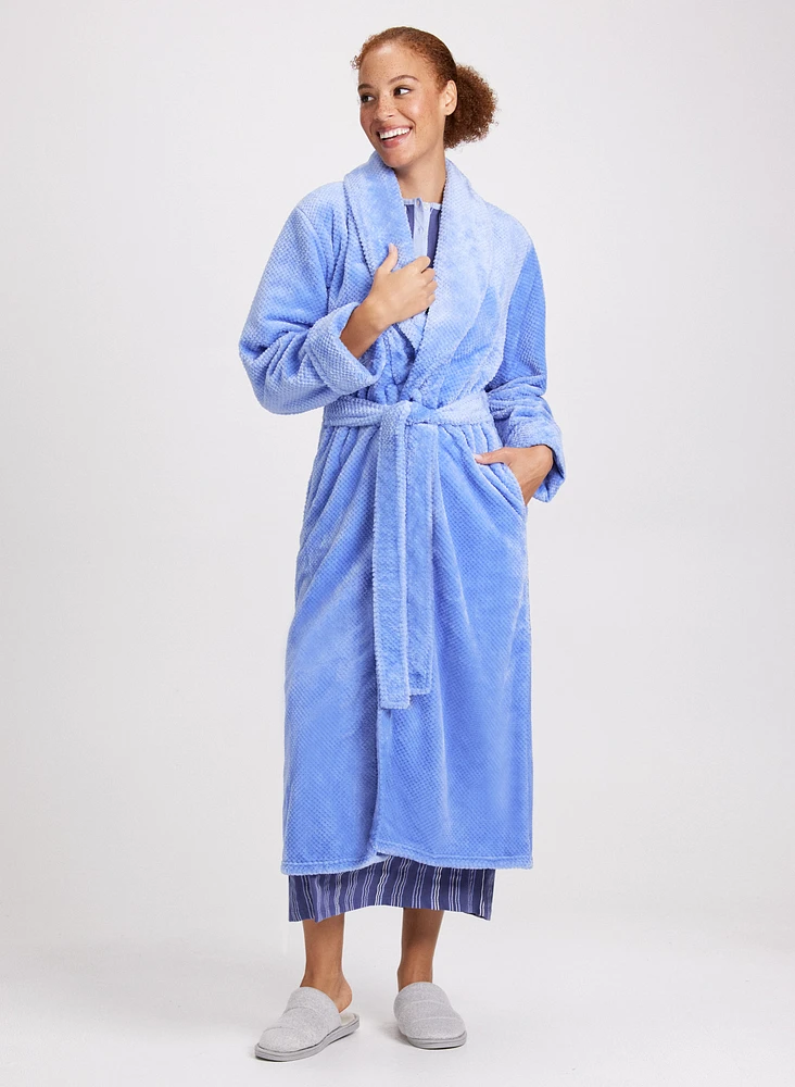 Belted Fleece Robe