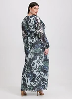 Robe en chiffon florale