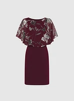 Floral Capelet Dress