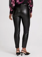 Sofia Vegan Leather Slim-Leg Pants