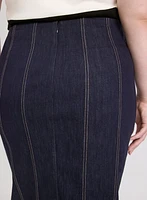 Jupe crayon en jean