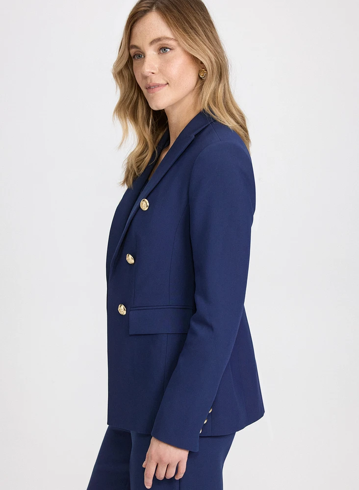 Blazer à effet double boutonnage