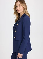 Blazer à effet double boutonnage
