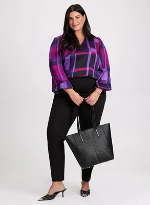 Joseph Ribkoff - Plaid Print Blouse