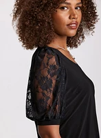 Lace Sleeve Top