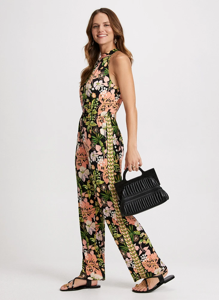 Tropical Print Jumpsuit