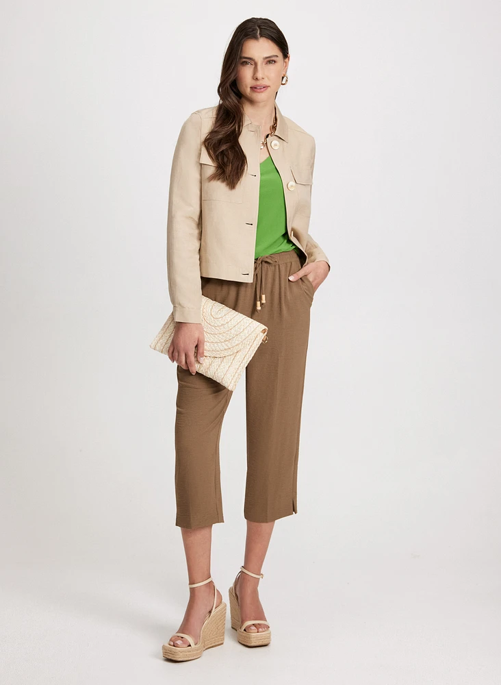 Short Linen Jacket