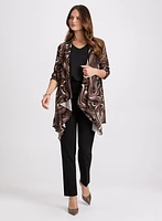 Abstract Print Cardigan