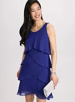 Tiered Chiffon Dress