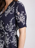 Embroidered Floral Dress