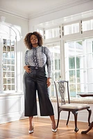 Vegan Leather Culotte Pants