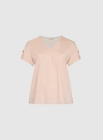 V-Neck Slub T-Shirt