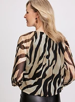 Zebra Print Blouse