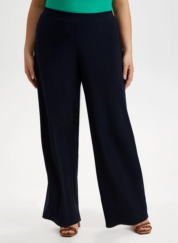 Pantalon Olivia à jambe large – court