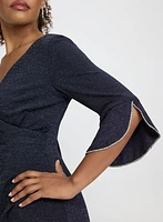 Glitter Knit Sheath Dress