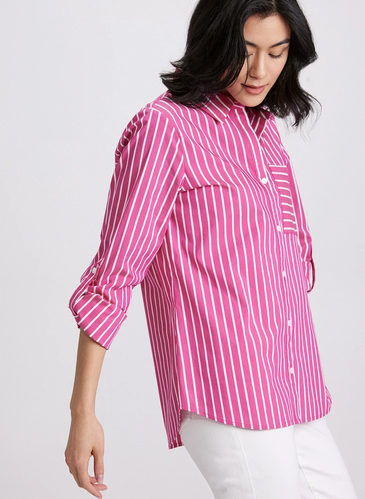 Stripe Print Blouse