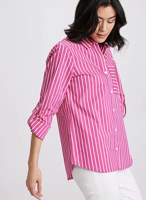 Stripe Print Blouse