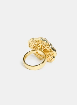 Crystal Flower Ring