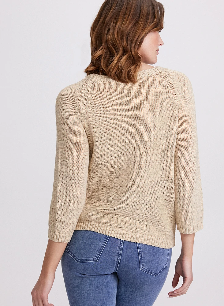 Open Knit Sweater