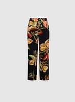 Pantalon tropical à jambe large enfiler