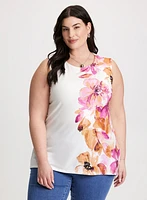 Floral Print Sleeveless Top