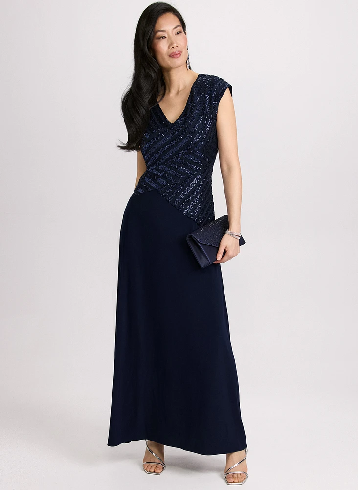 Robe de soirée à paillettes