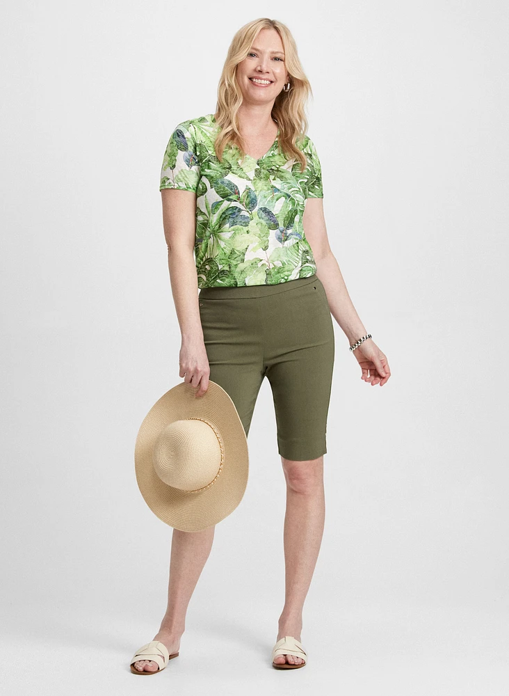 Pull-On Bermuda Shorts