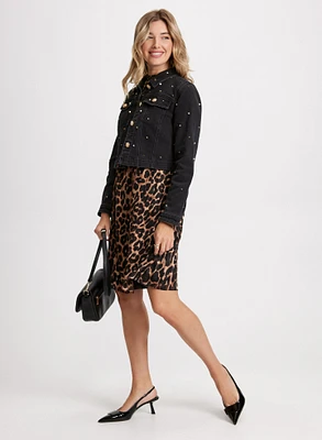 Halter Neck Leopard Print Dress