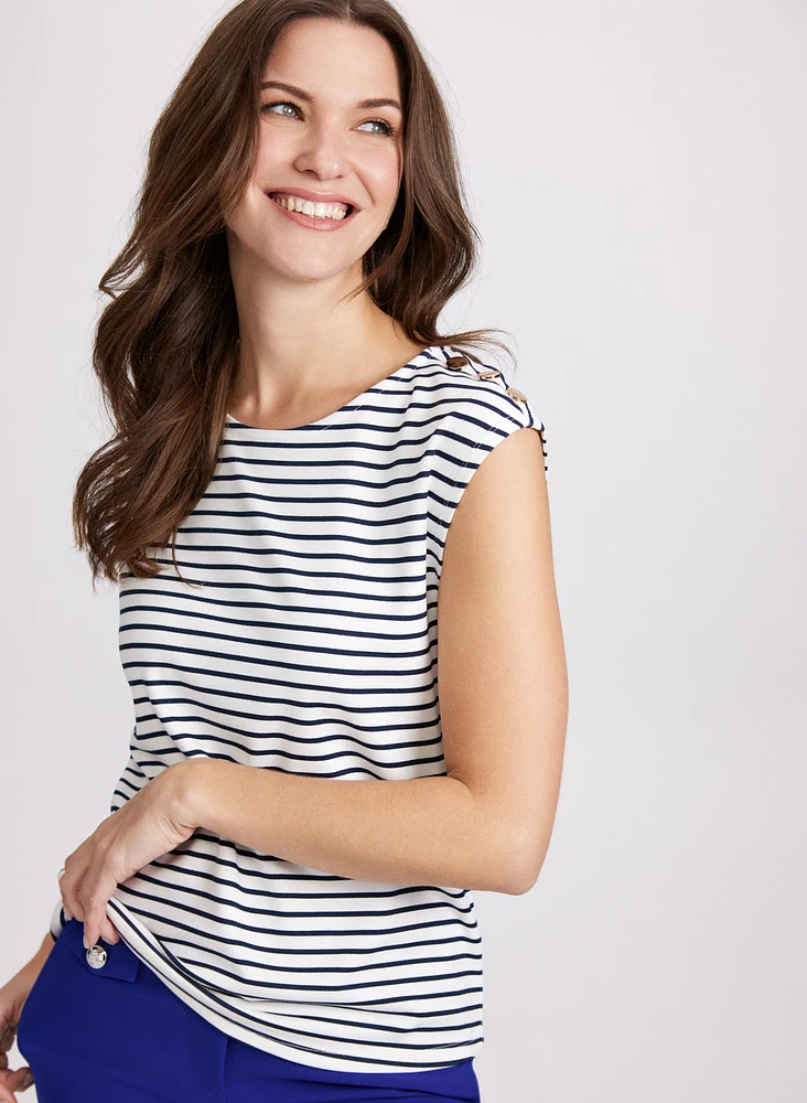 Stripe Print Top