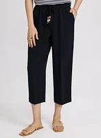 Straight-Leg Drawstring Capris