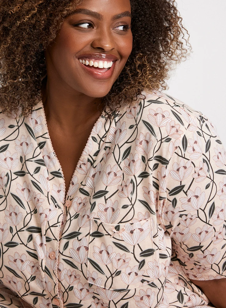 Ensemble de pyjama à motif mélangé