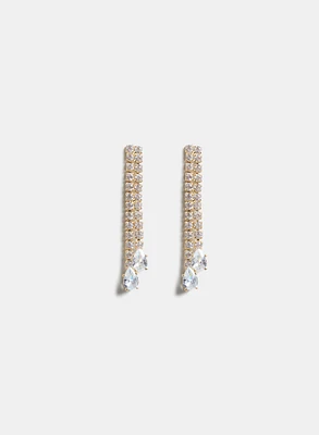 Cubic Zirconia Drop Earrings