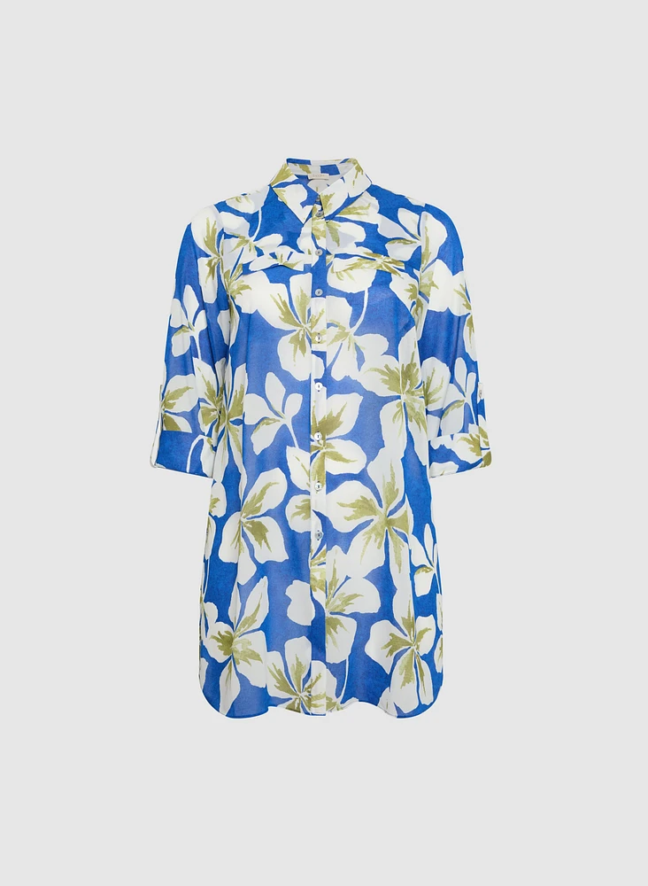 Blouse-tunique florale