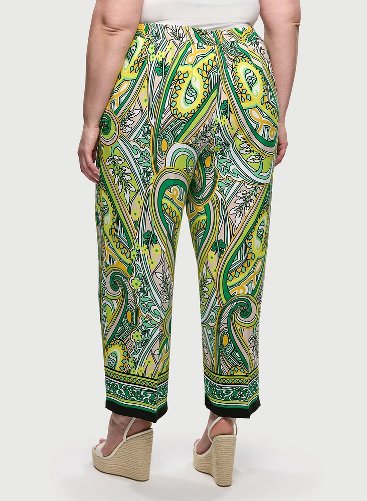 Joseph Ribkoff - Pantalon jambe large à motif paisley