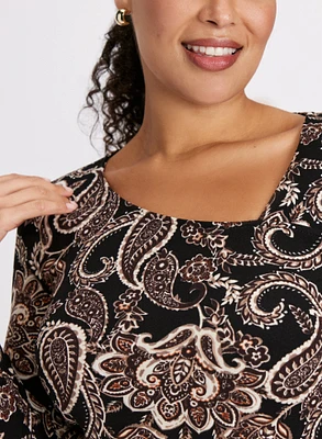 Paisley Print Top