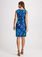Short Tropical Print Dress